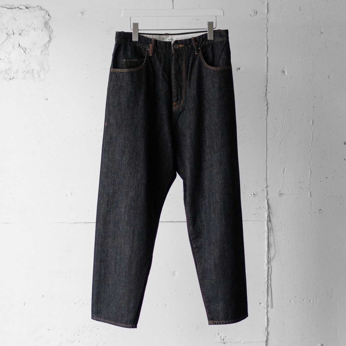 saby / KAMATA DENIM TROUSER TYPE01 "BLK/OW"