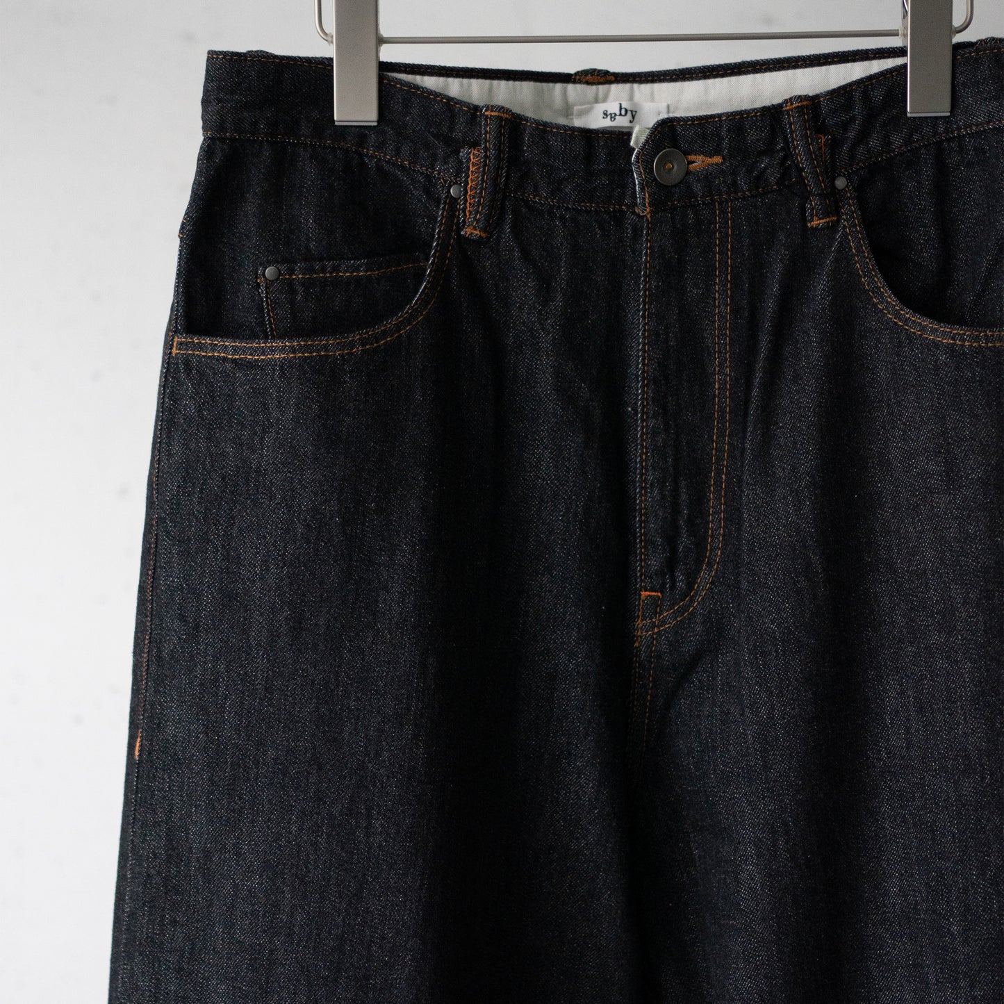 saby / KAMATA DENIM TROUSER TYPE01 "BLK/OW"