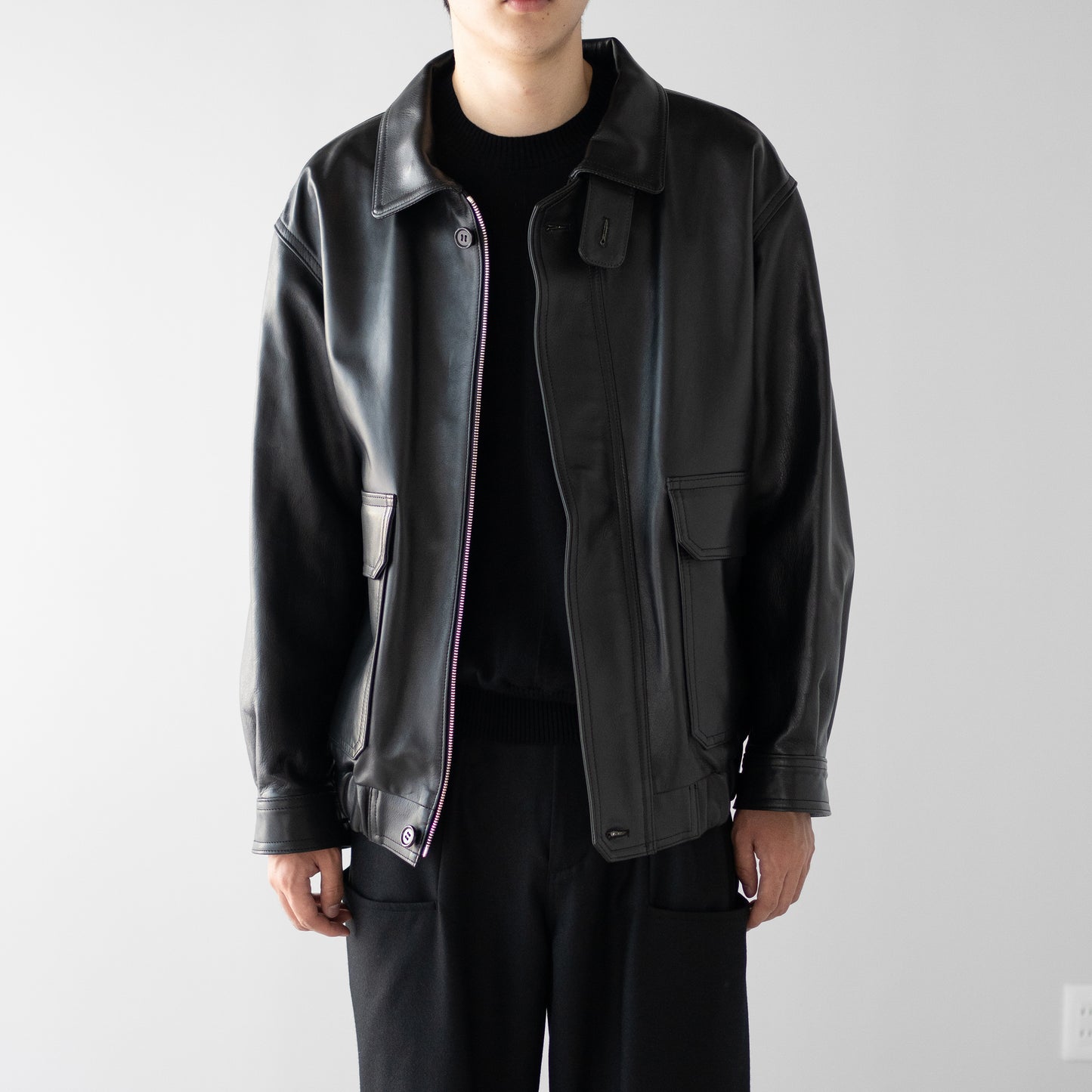 ENCOMING/ TWO POCKET FOG JACKET "BLACK"