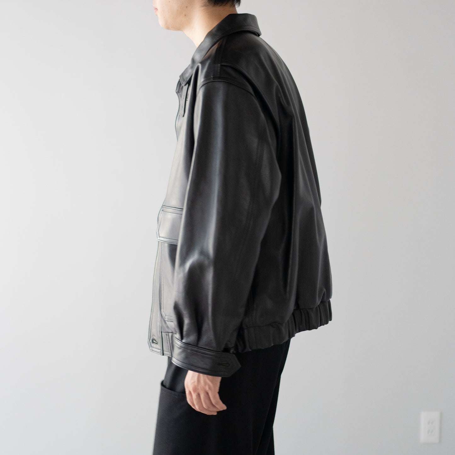 ENCOMING/ TWO POCKET FOG JACKET "BLACK"