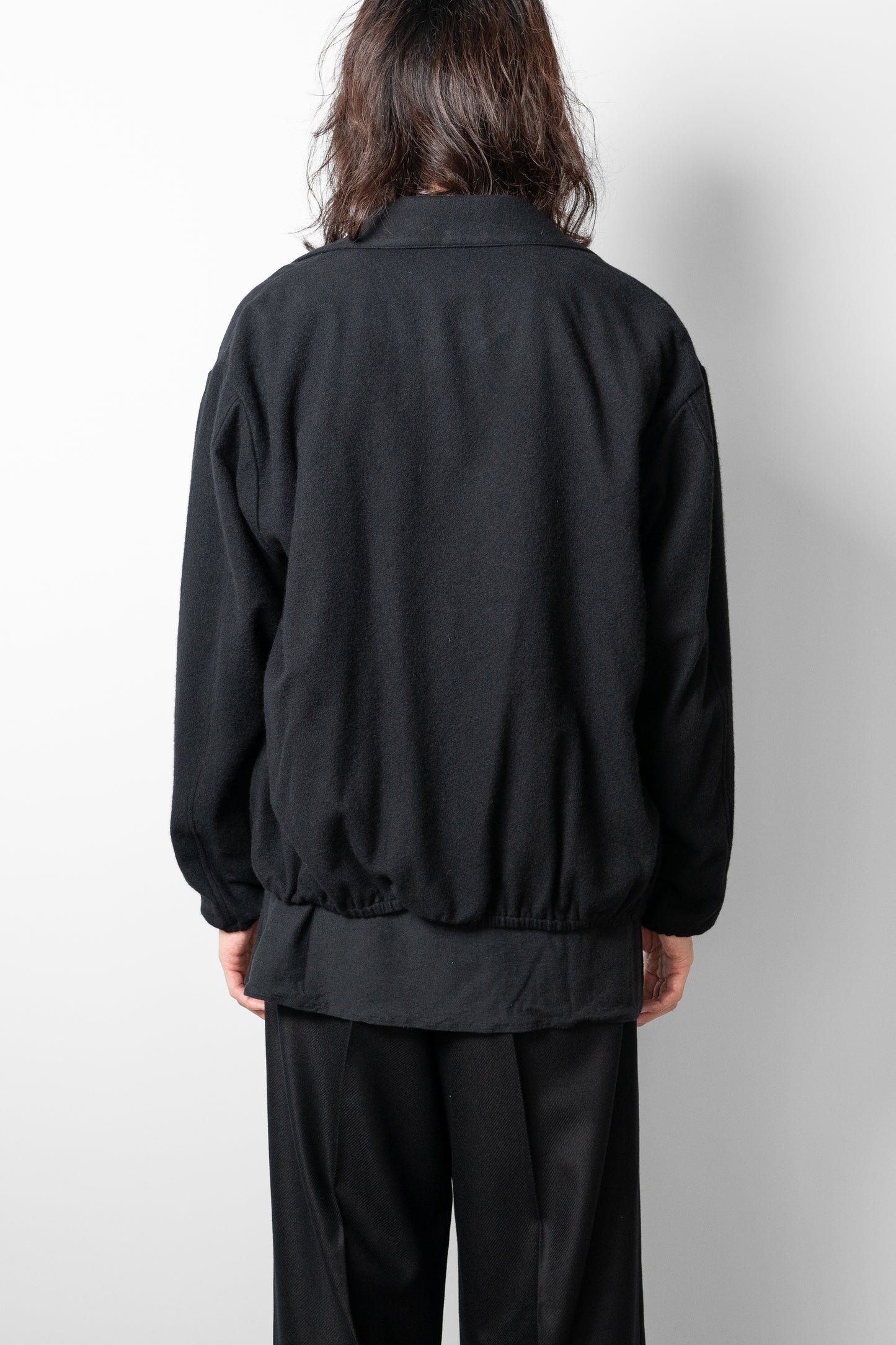 ssstein/ W/CA FLEECE LIGHT ZIP JACKET "BLACK"
