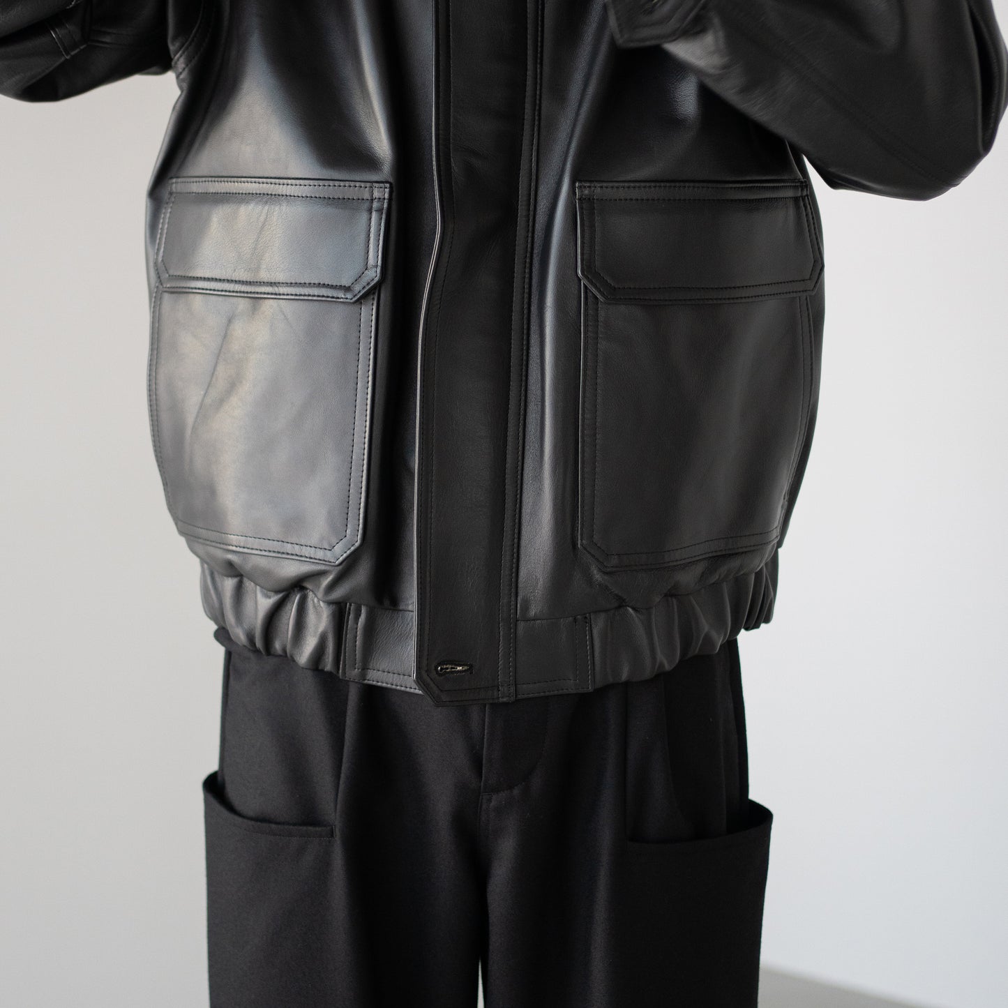 ENCOMING/ TWO POCKET FOG JACKET "BLACK"