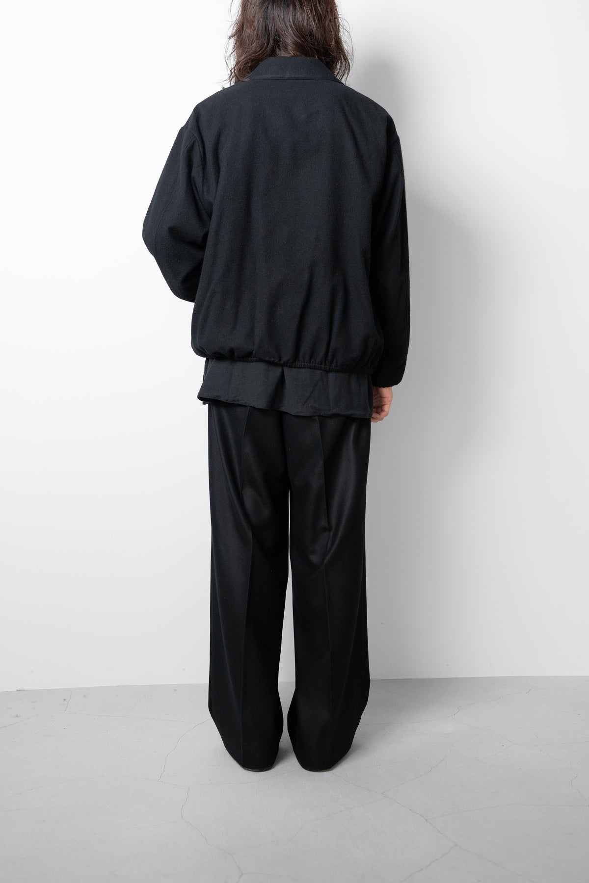 ssstein/ W/CA FLEECE LIGHT ZIP JACKET "BLACK"