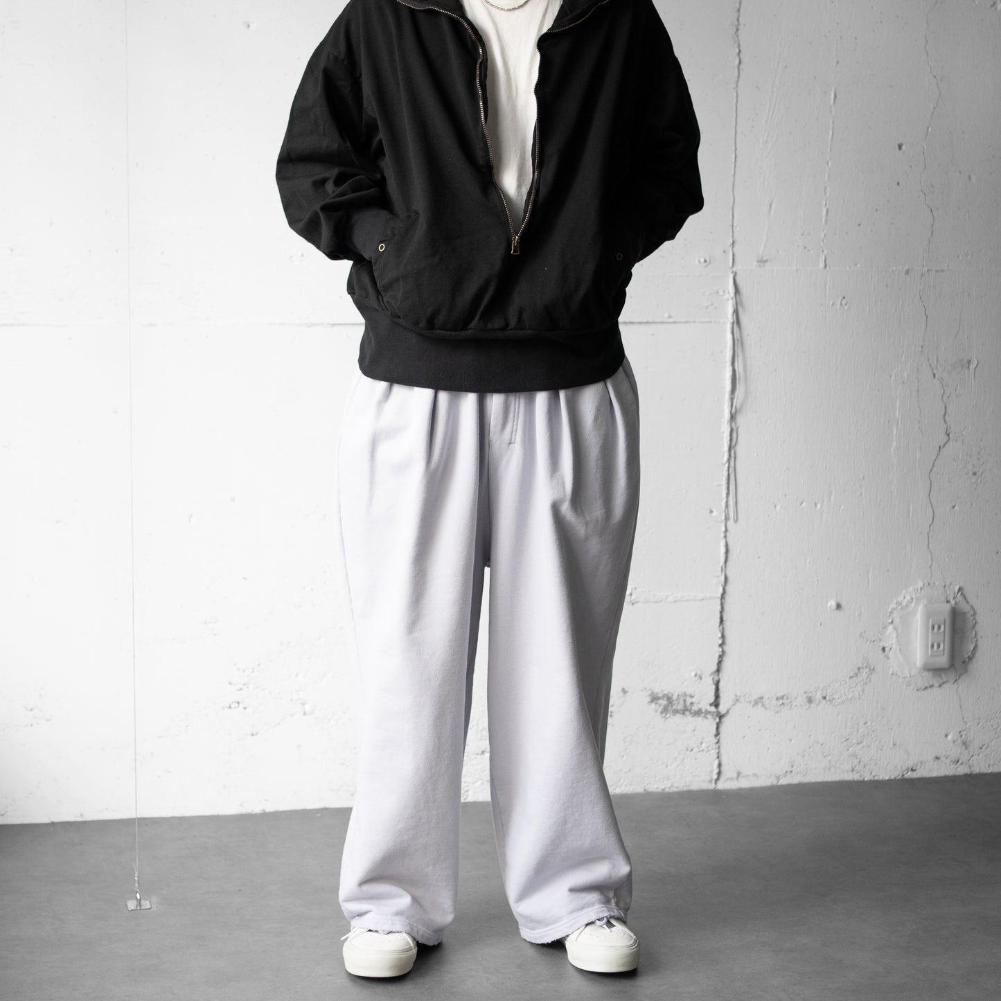 ANCELLM / TUCK SWEAT PANTS "PURPLE"