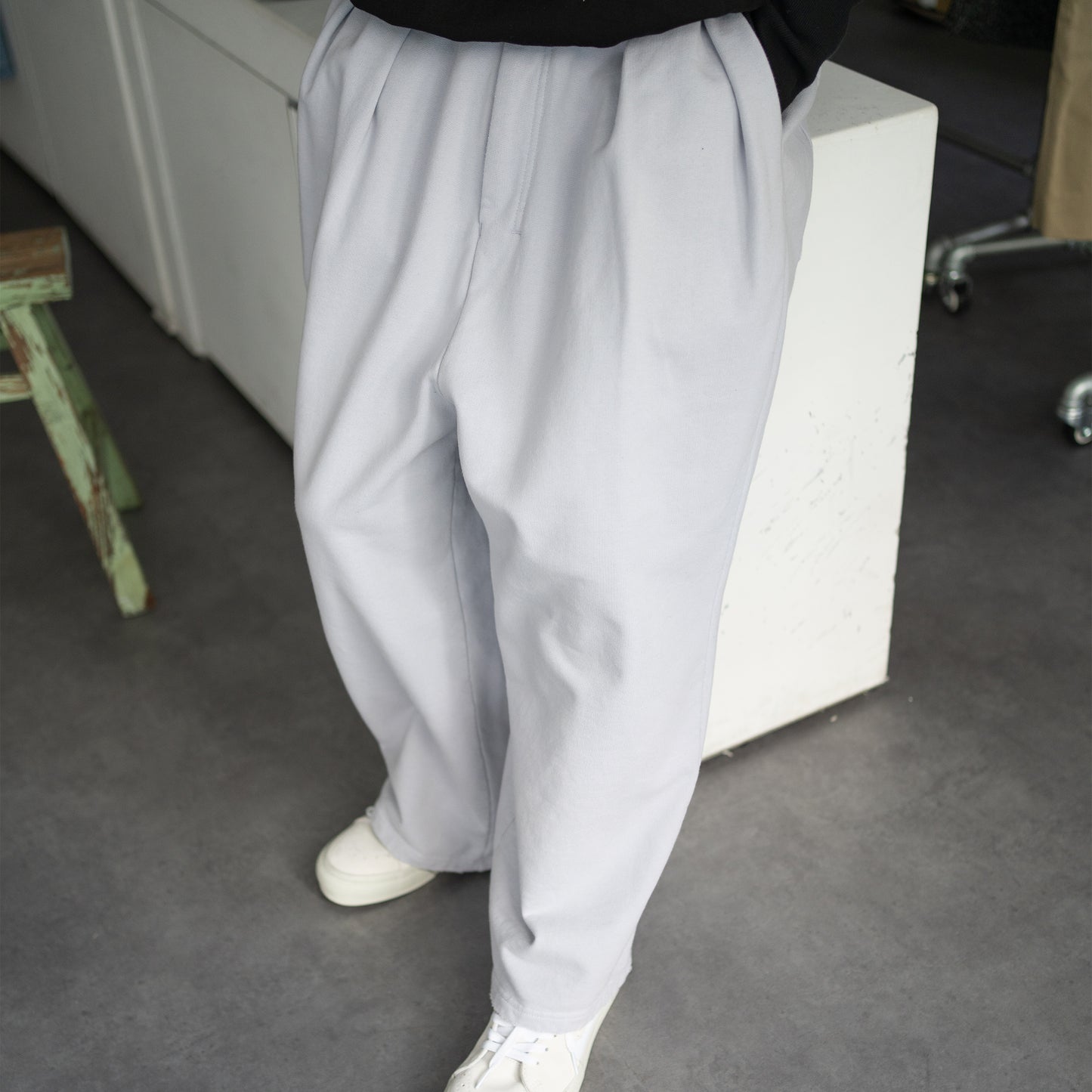 ANCELLM / TUCK SWEAT PANTS "PURPLE"