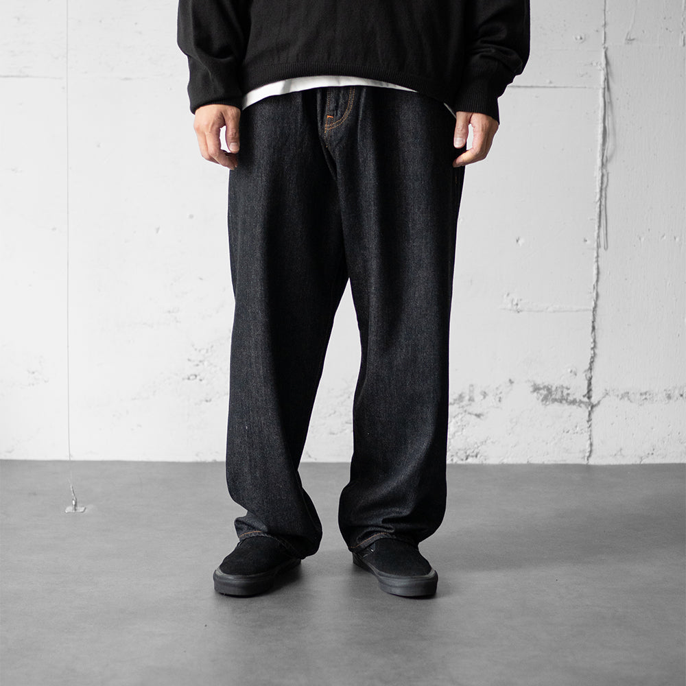 saby / KAMATA DENIM TROUSER TYPE01 "BLK/OW"