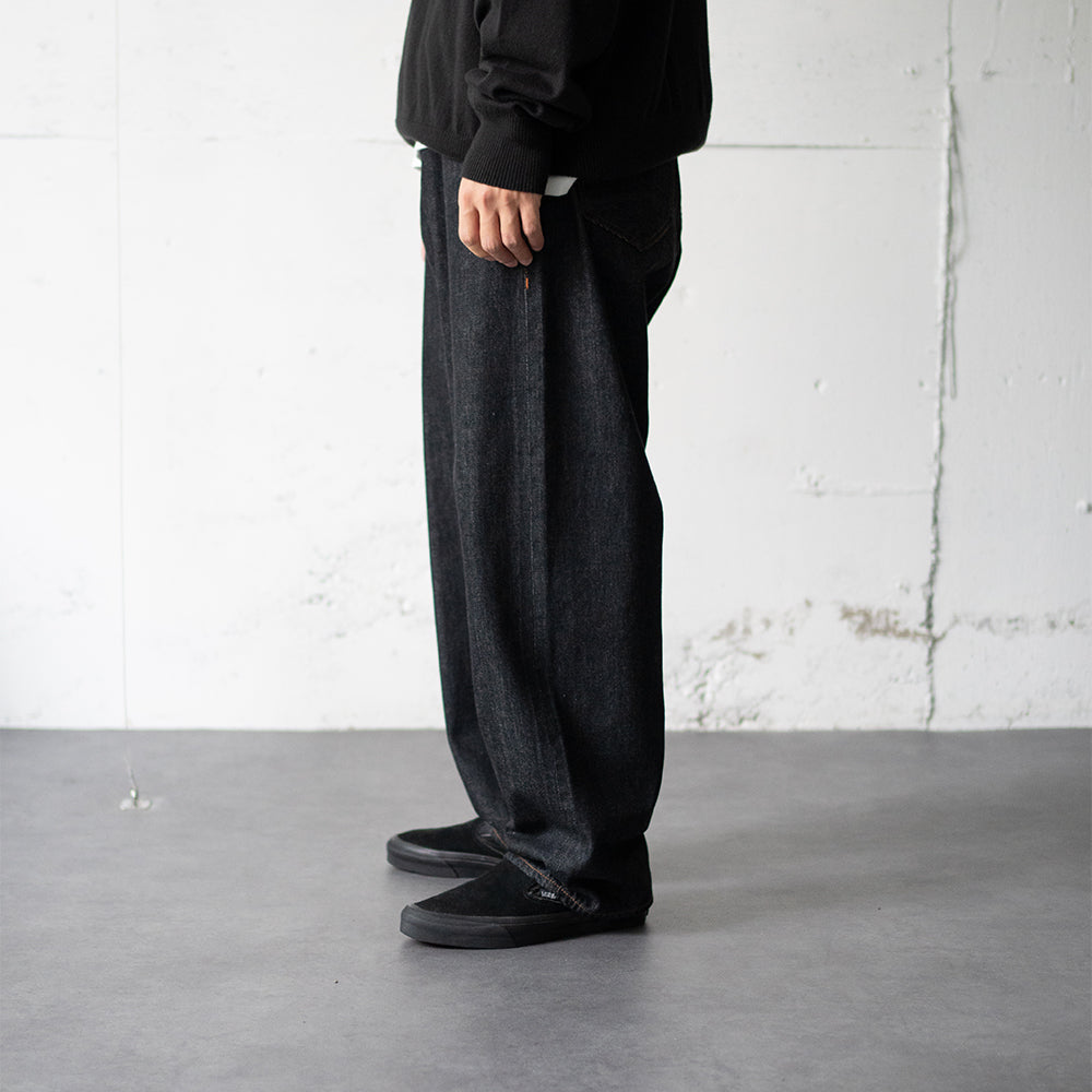 saby / KAMATA DENIM TROUSER TYPE01 "BLK/OW"