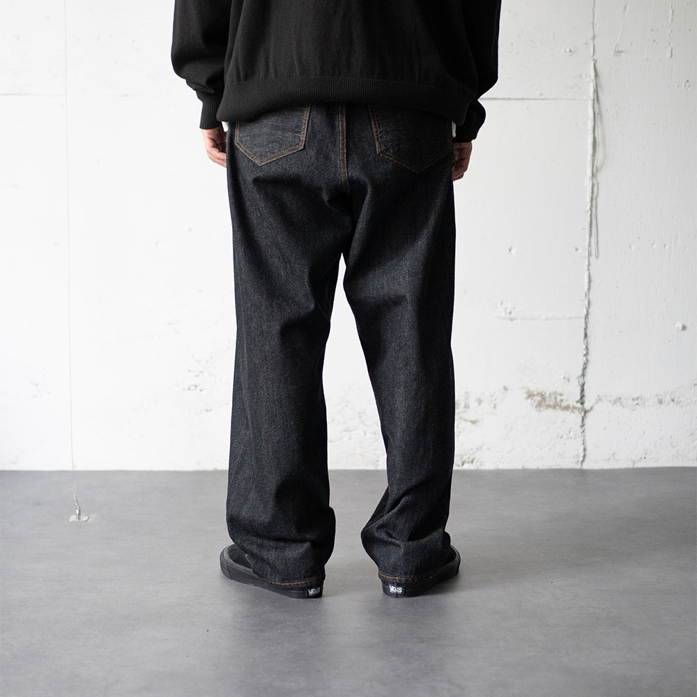 saby / KAMATA DENIM TROUSER TYPE01 "BLK/OW"