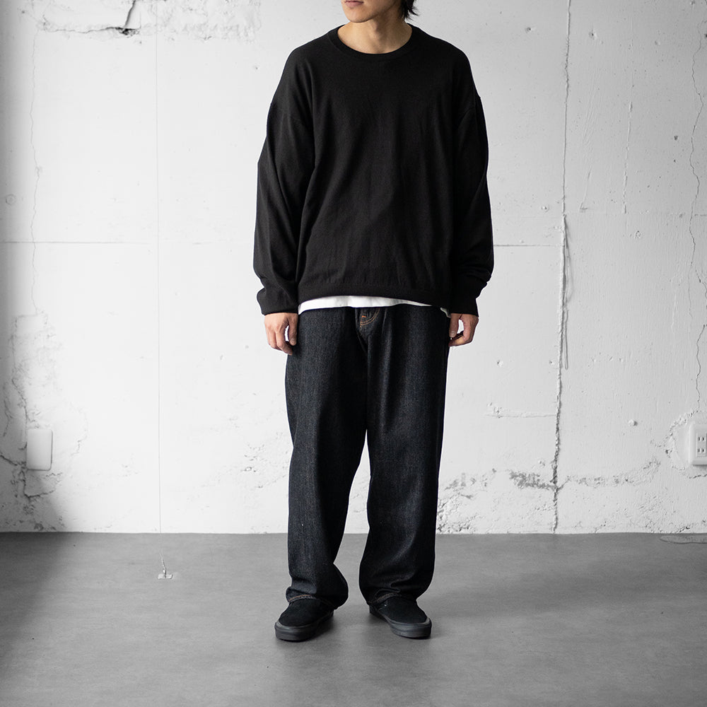 saby / KAMATA DENIM TROUSER TYPE01 "BLK/OW"