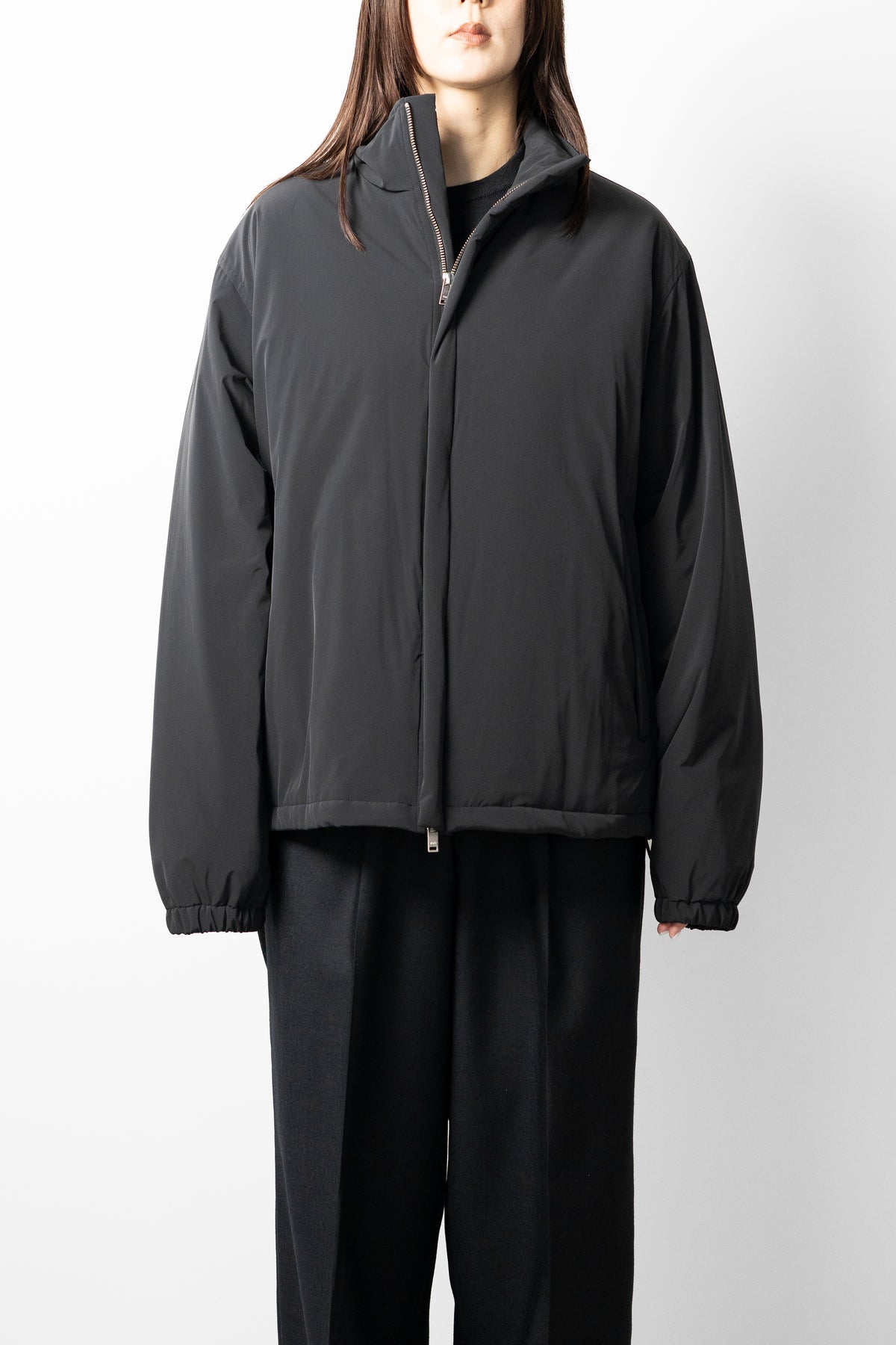YOKE/ Nylon Puffer Stand Blouson "Black"