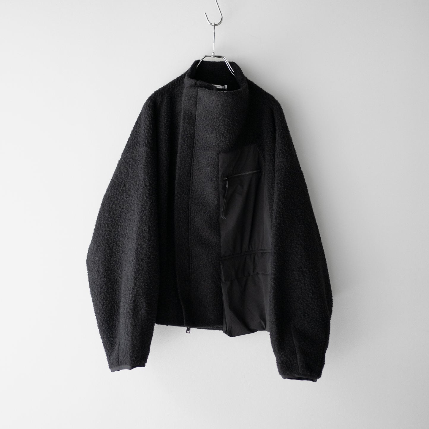 F/CE. /  NAPPING WOOL ASYMMETRY SHORT JACKET "Black"