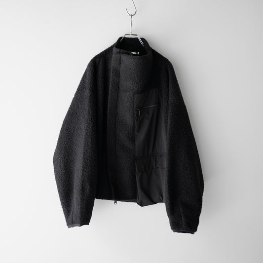F/CE. /  NAPPING WOOL ASYMMETRY SHORT JACKET "Black"