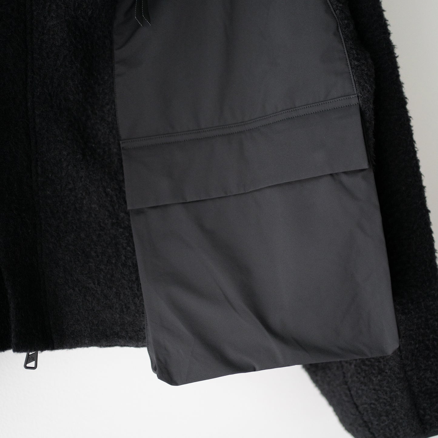 F/CE. /  NAPPING WOOL ASYMMETRY SHORT JACKET "Black"