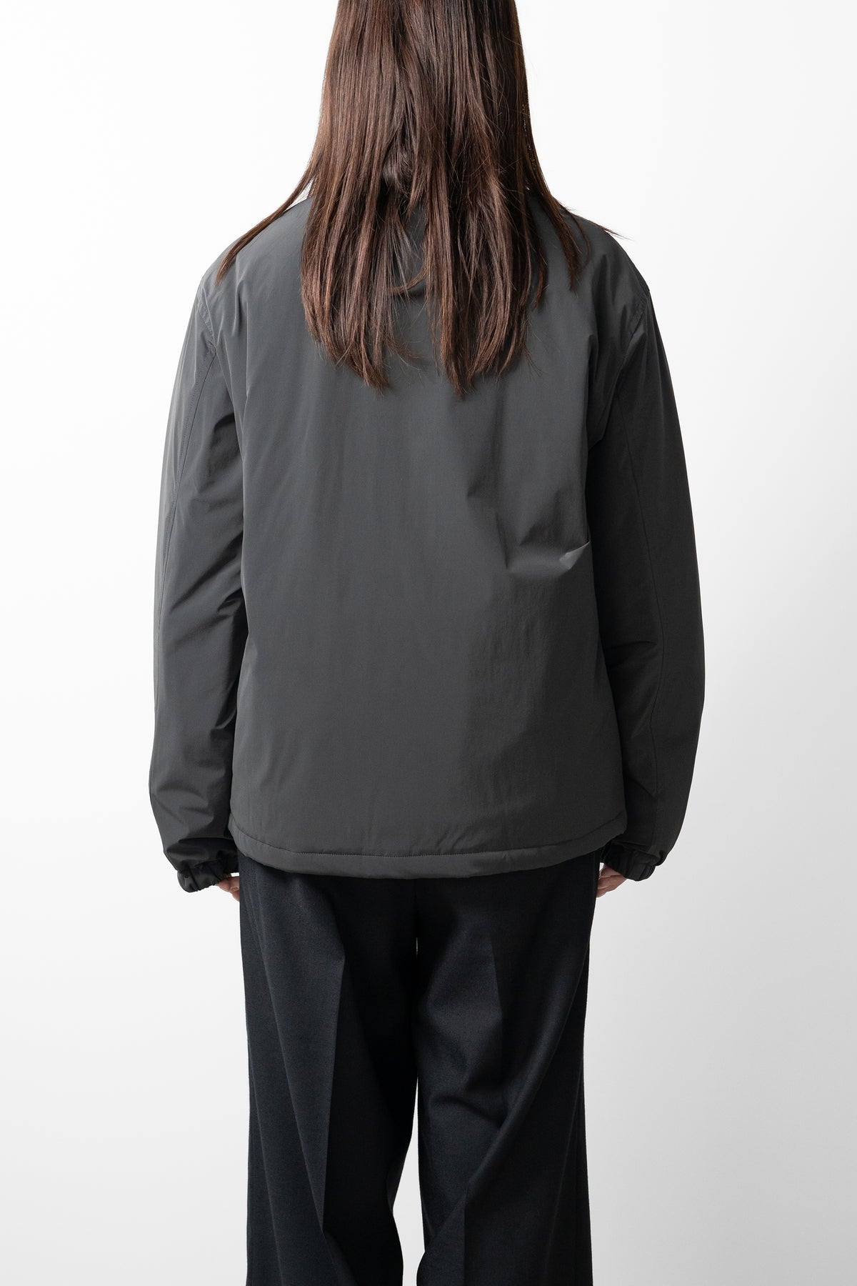 YOKE/ Nylon Puffer Stand Blouson "Charcoal"