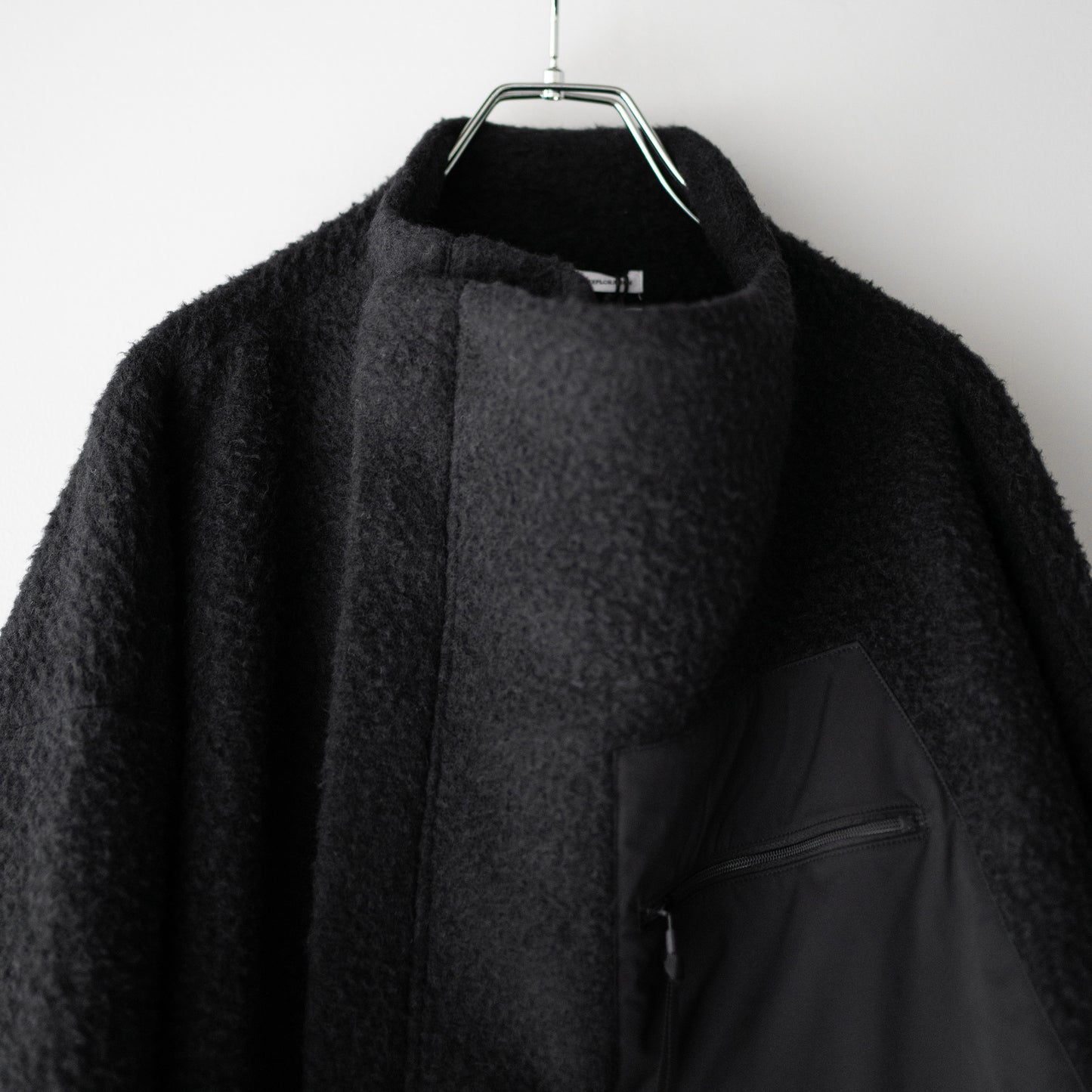 F/CE. /  NAPPING WOOL ASYMMETRY SHORT JACKET "Black"