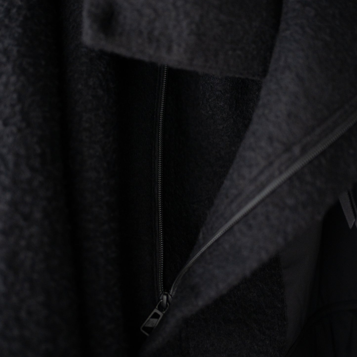 F/CE. /  NAPPING WOOL ASYMMETRY SHORT JACKET "Black"