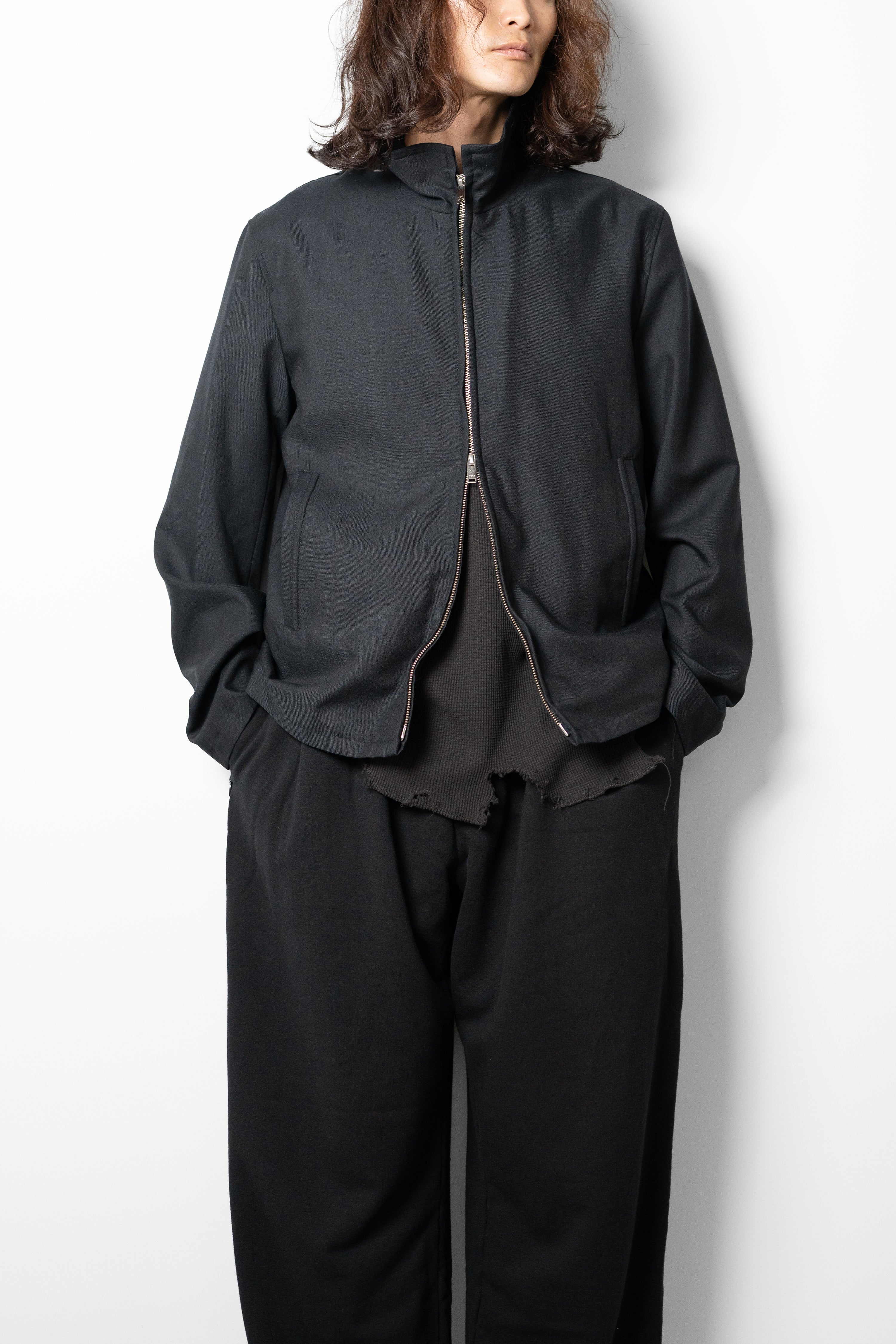 YOKE(ヨーク)/ Sculptural Wired Zip Blouson 