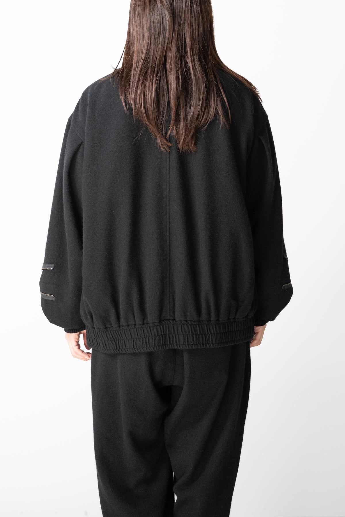 barbell object / zipper ma-1 "black"
