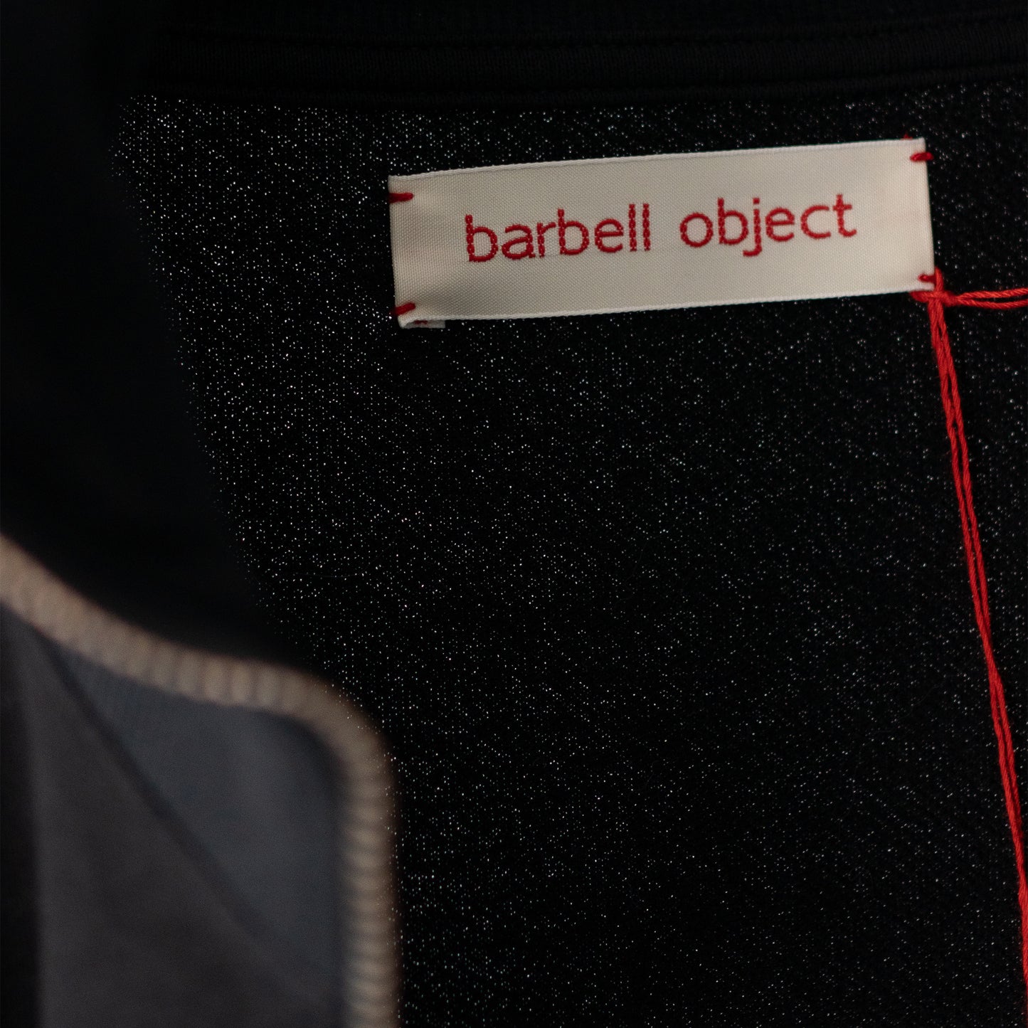 barbell object / zip sweat "black"