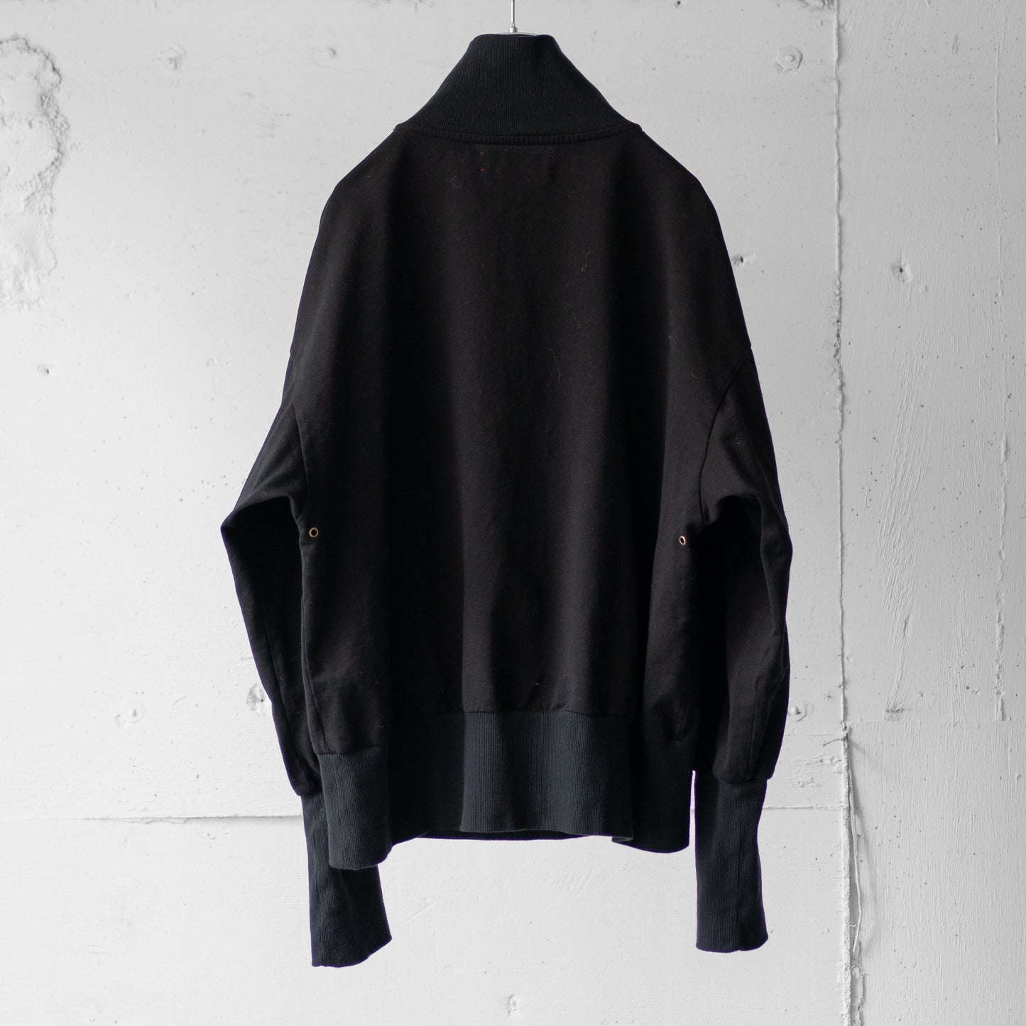 barbell object / zip sweat "black"