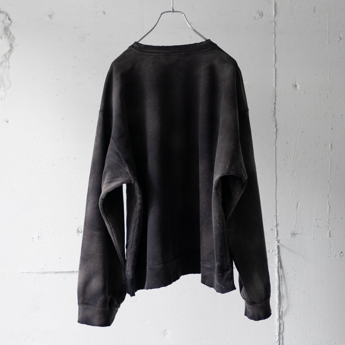 ANCELLM / UNEVENNESS SWEAT SHIRT "BLACK"