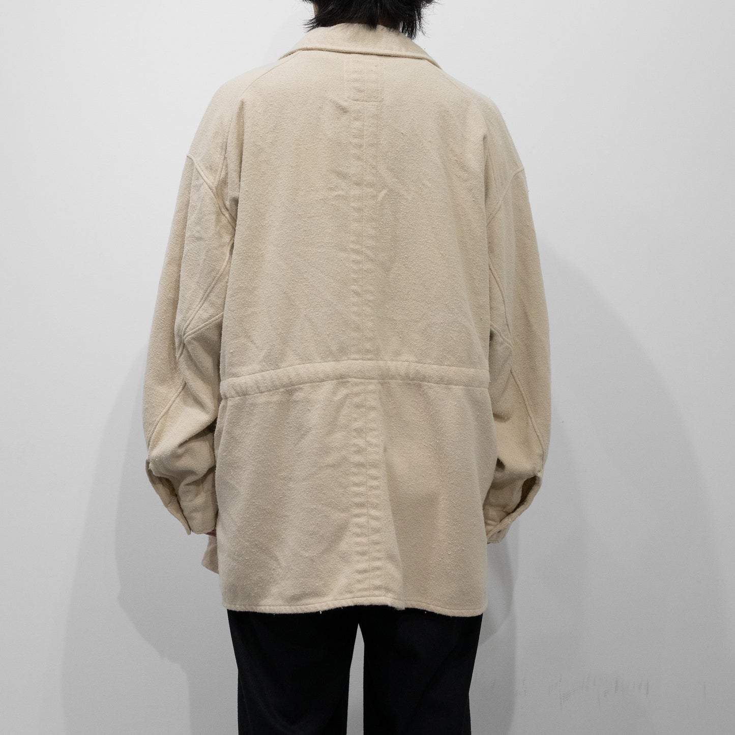 ANCELLM / PILLING SHIRT JACKET "WHITE"