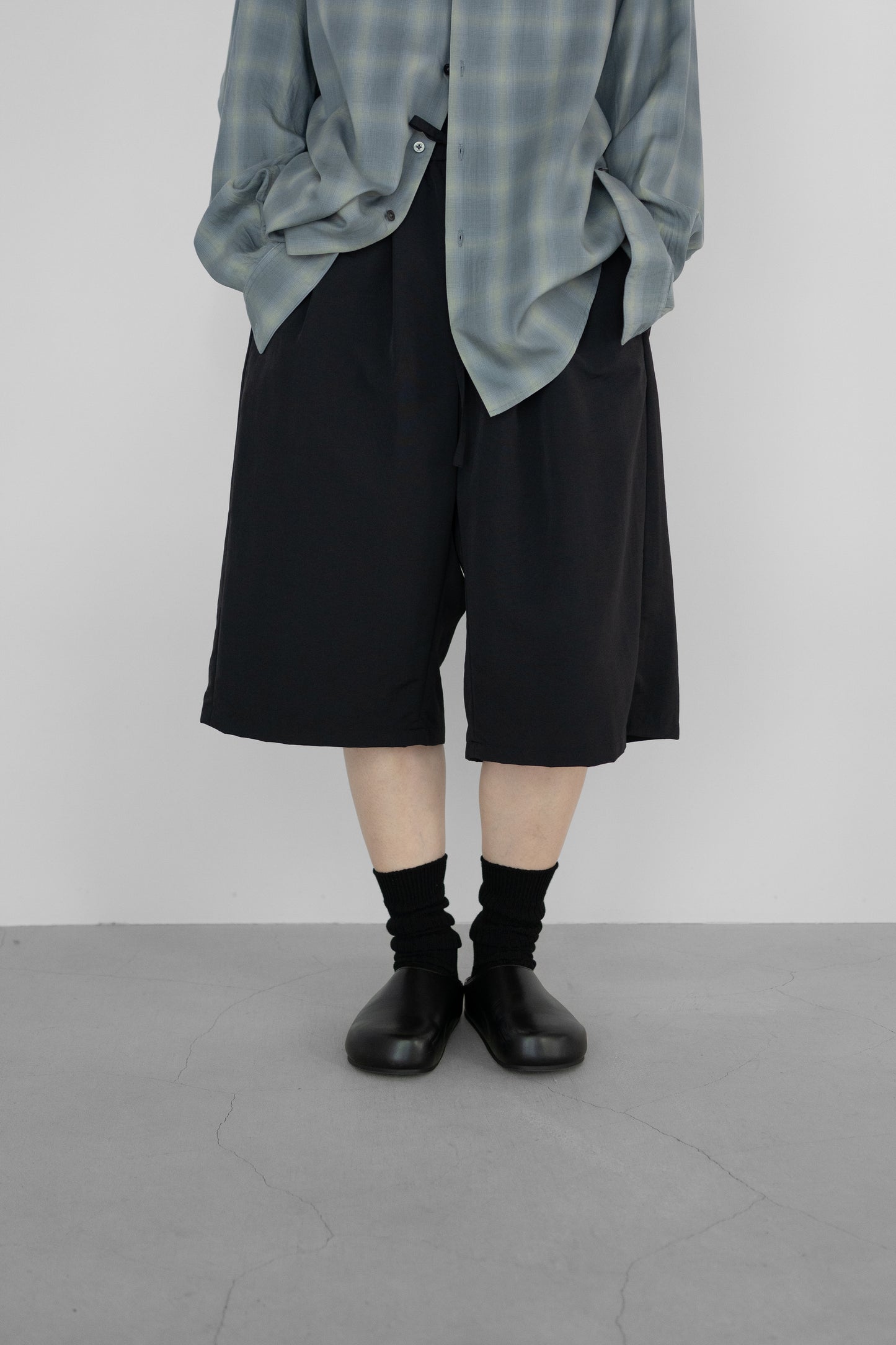 Blanc YM/ Nylon Buggy Half Pants "Black"
