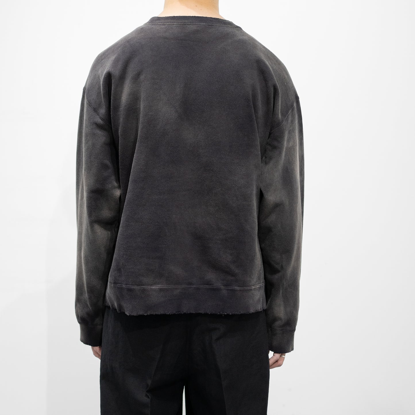 ANCELLM / UNEVENNESS SWEAT SHIRT "BLACK"