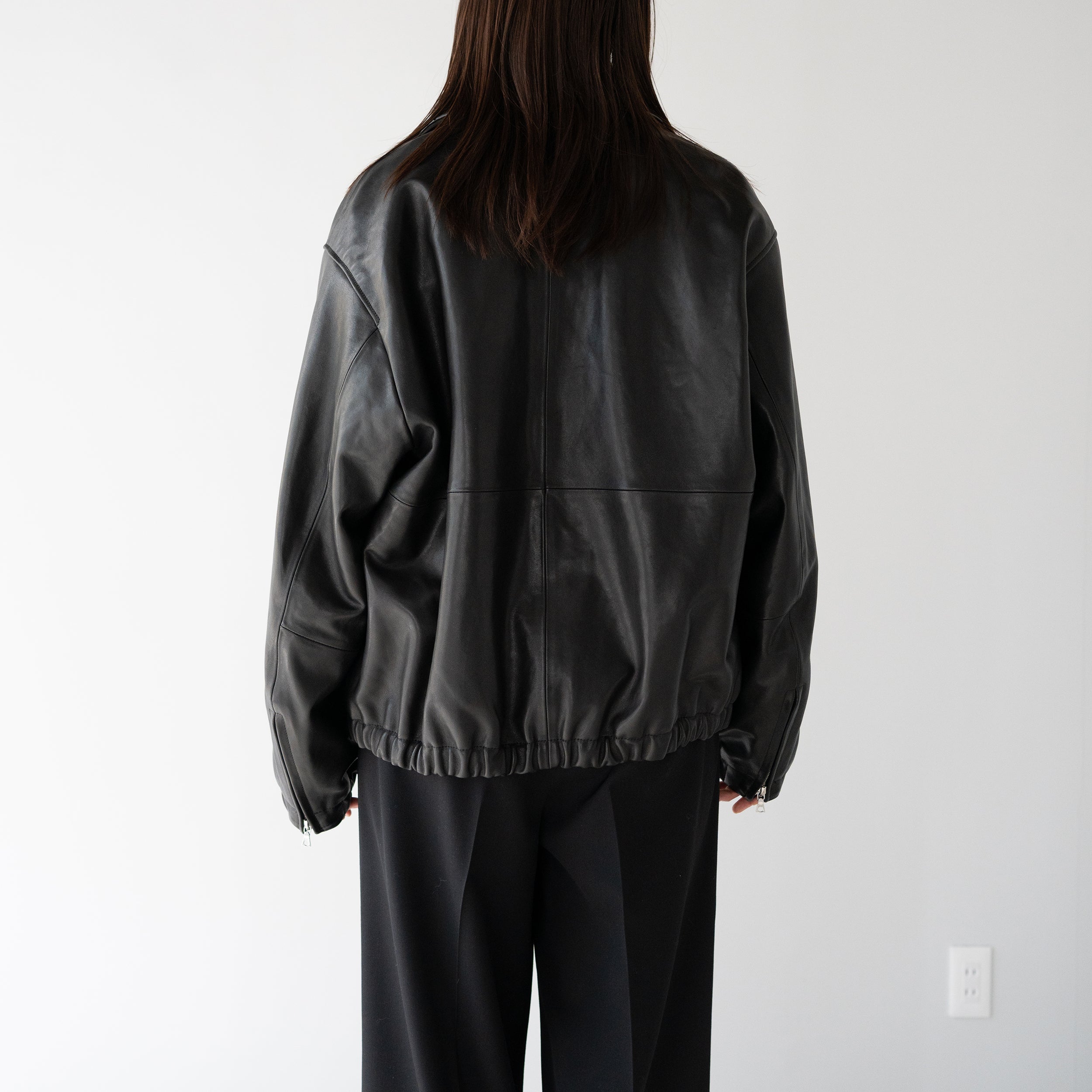 ssstein(シュタイン)/ -ex- SHEEP LEATHER ZIP SHORT JACKET 