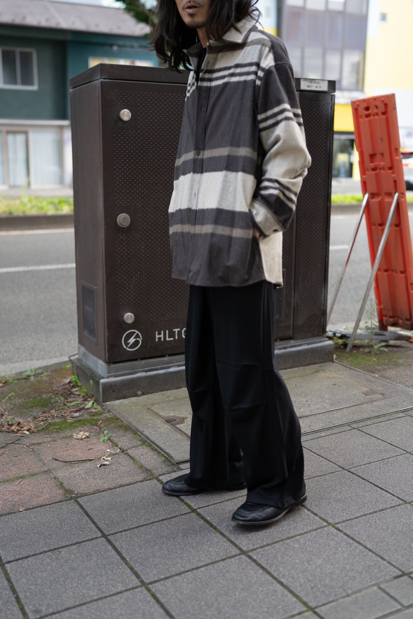 SEEALL/ EXTRAOVER SHIRTS "NATURAL PLAID"