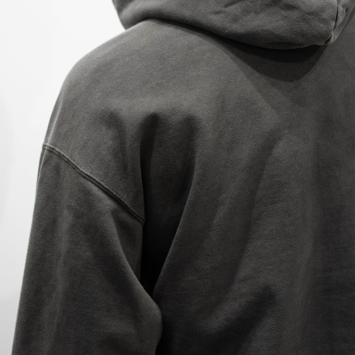 ANCELLM / DYED DAMAGE HOODIE "BLACK"