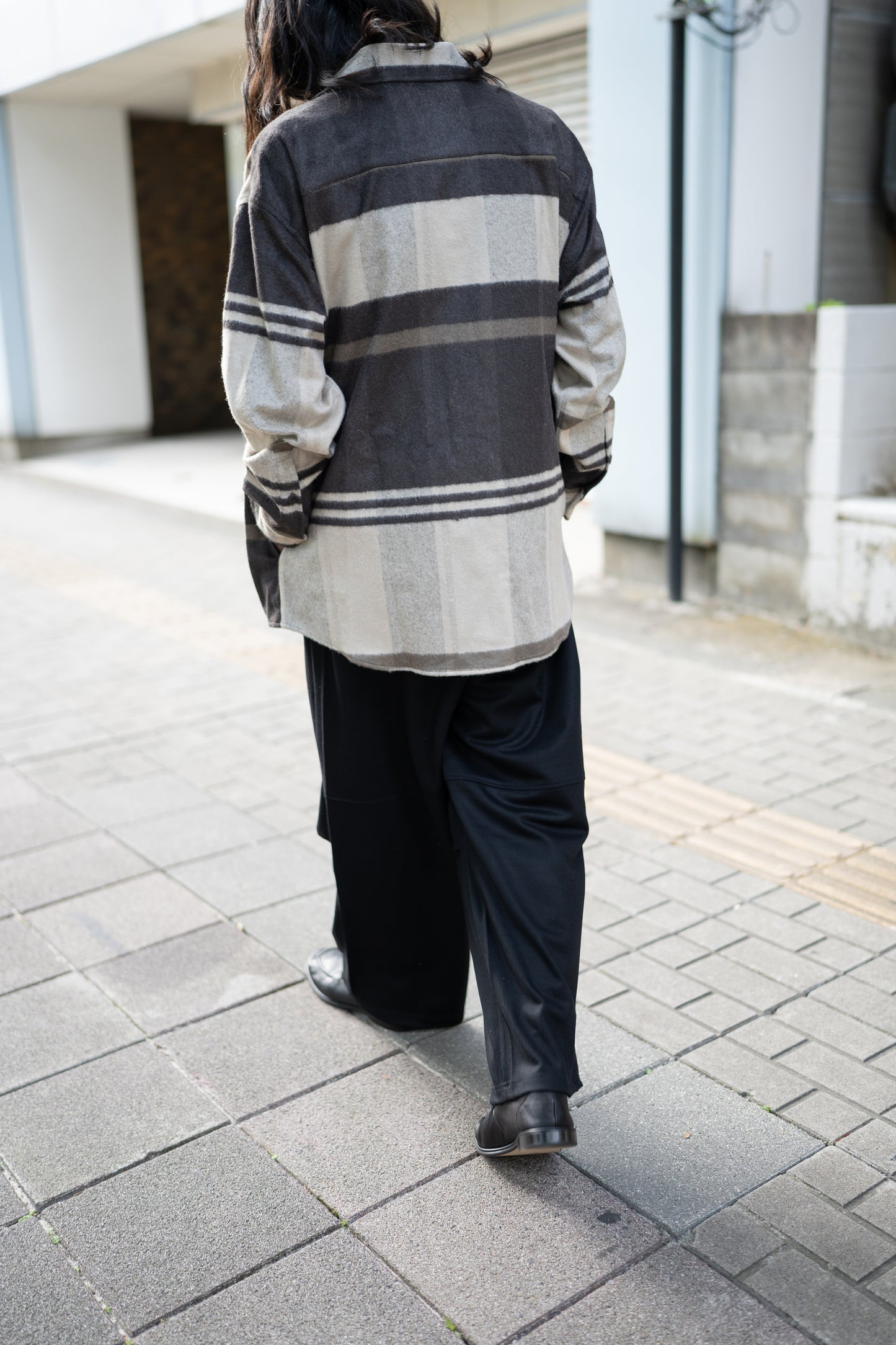 SEEALL/ EXTRAOVER SHIRTS "NATURAL PLAID"