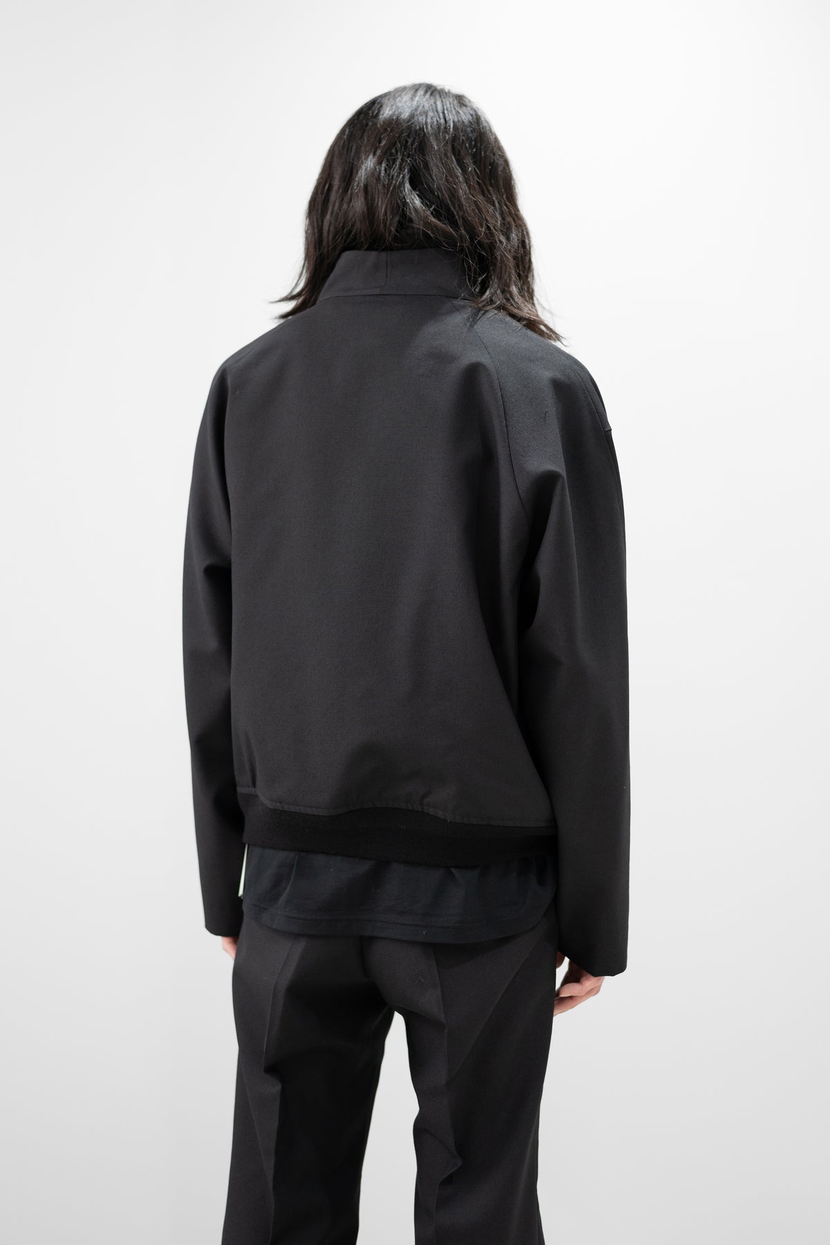 paratrait/ WOOL BLOUSON "BLACK"