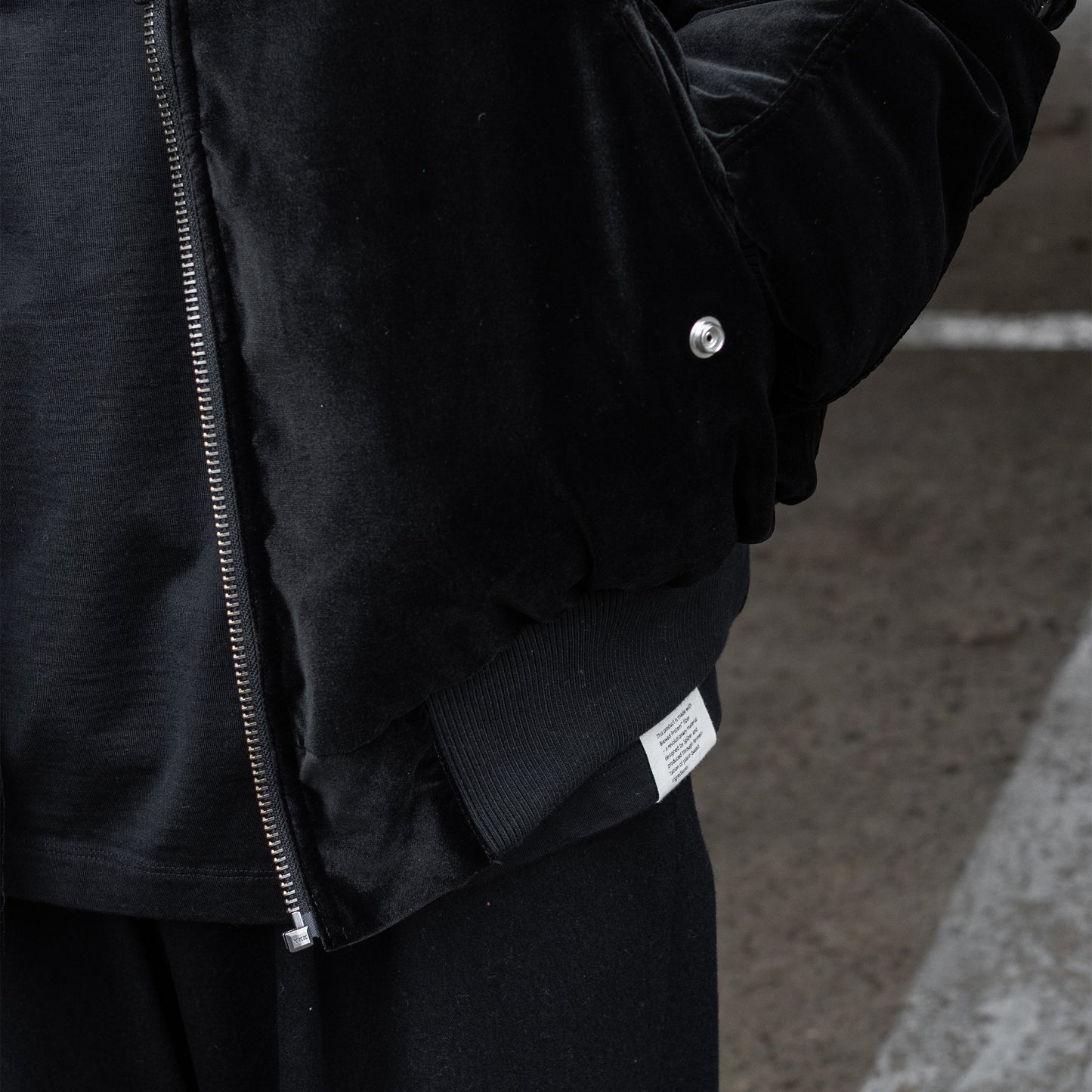 ESSAY/ MA-1 RISING ZIP JACKET "Black Velvet"