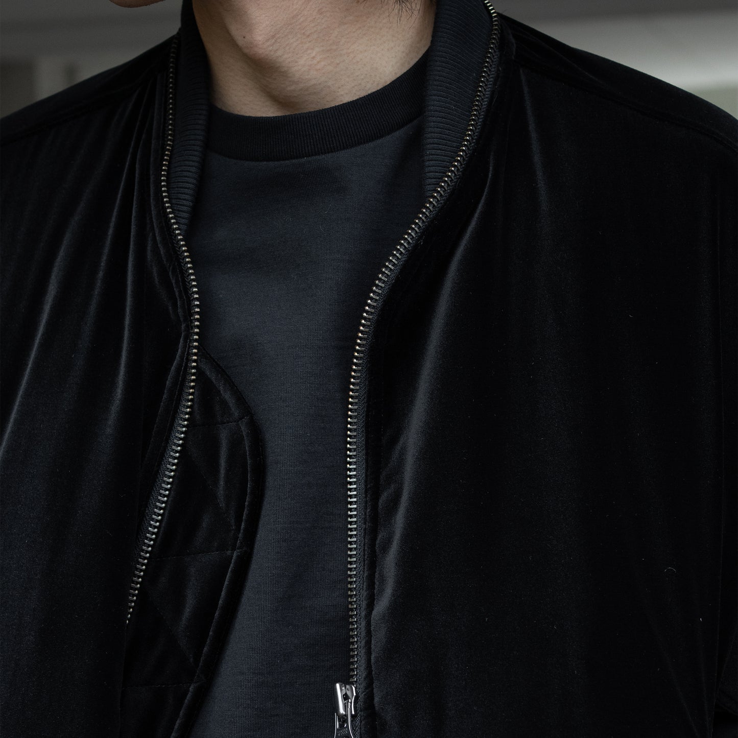 ESSAY/ MA-1 RISING ZIP JACKET "Black Velvet"