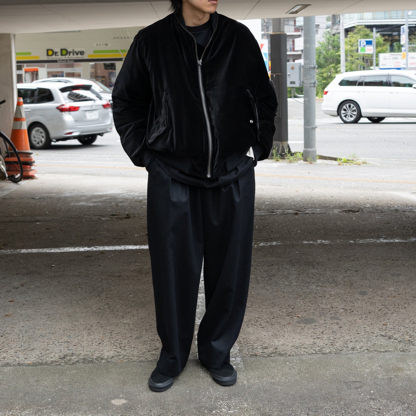 ESSAY/ MA-1 RISING ZIP JACKET "Black Velvet"