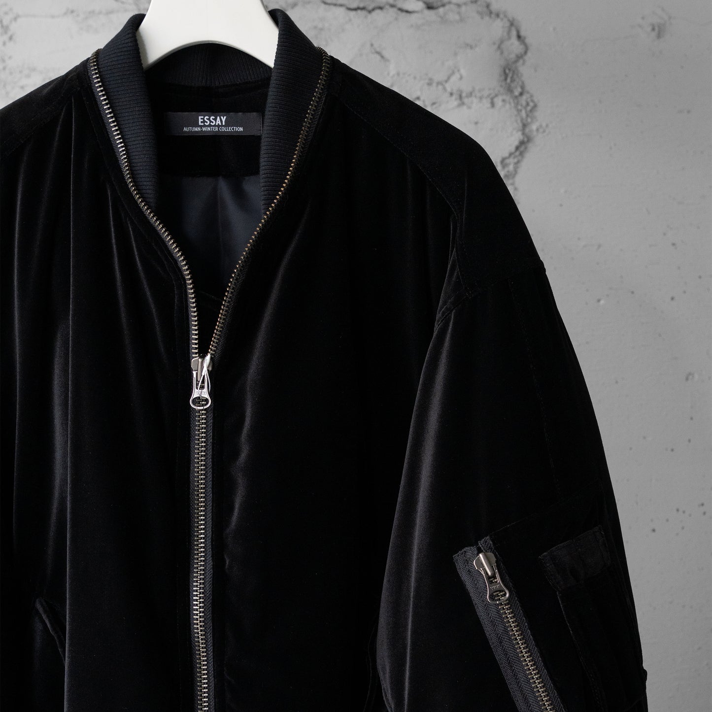 ESSAY/ MA-1 RISING ZIP JACKET "Black Velvet"