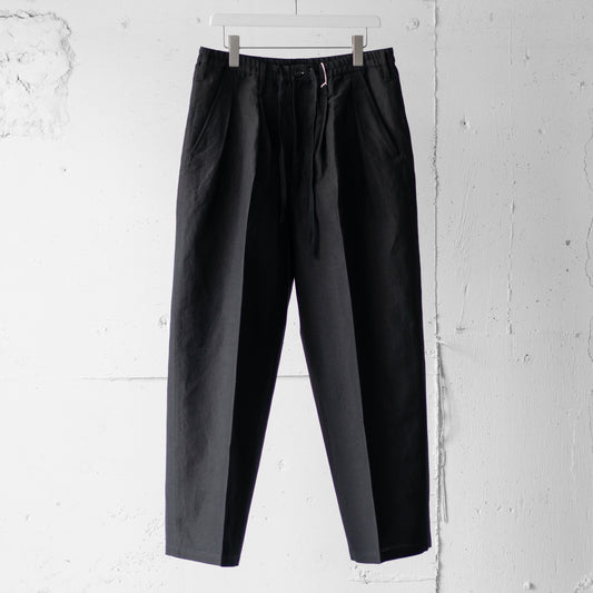 ANCELLM / W/L WIDE EASY TUCK SLACKS "BLACK"