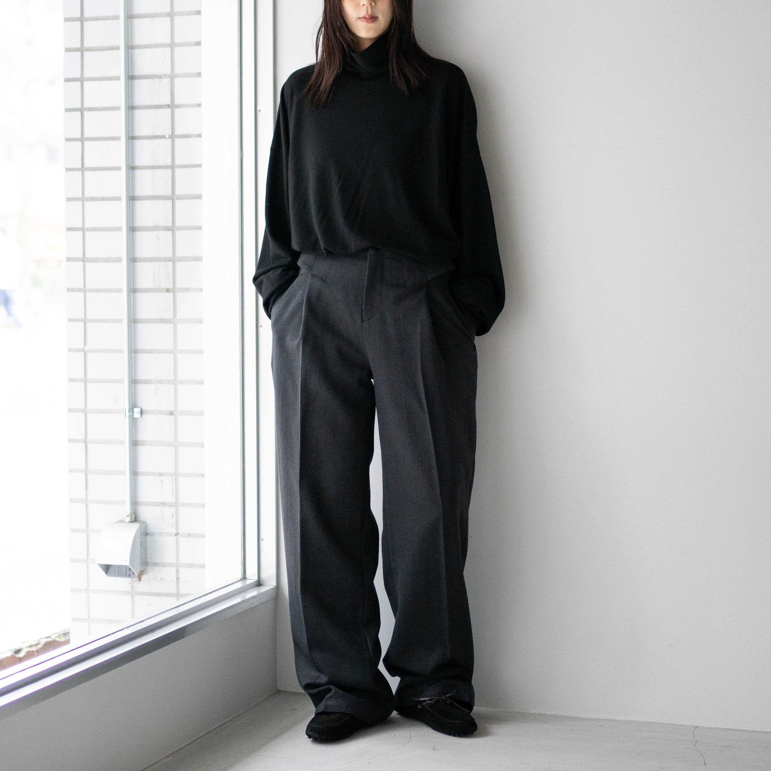 BIBLIOTHERK(ビブリオテーク) / LOOSE DRESS TROUSERS 