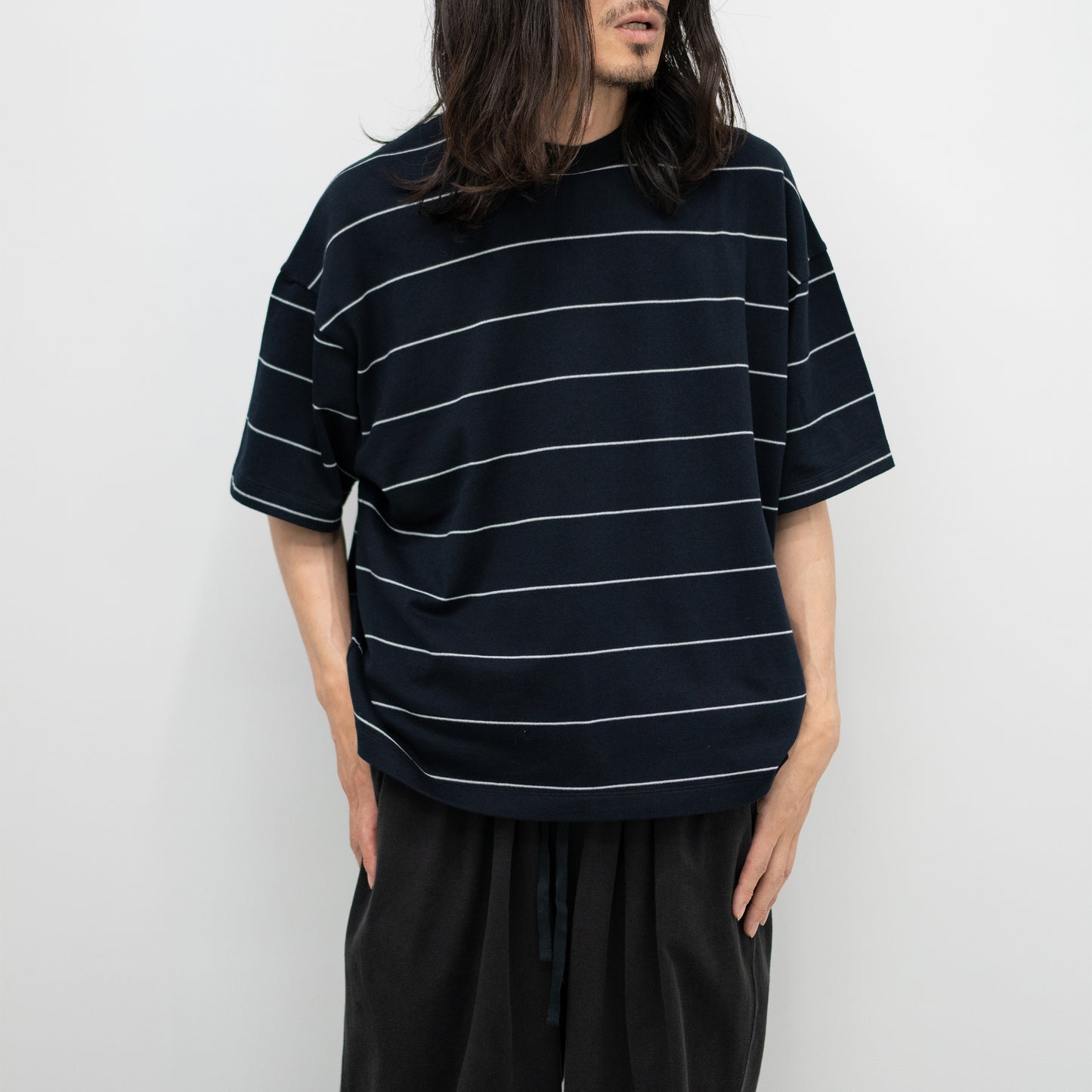 ROTOL/ LUMIFLECT BORDER SHORT SLEEVE TEE "BLACK"