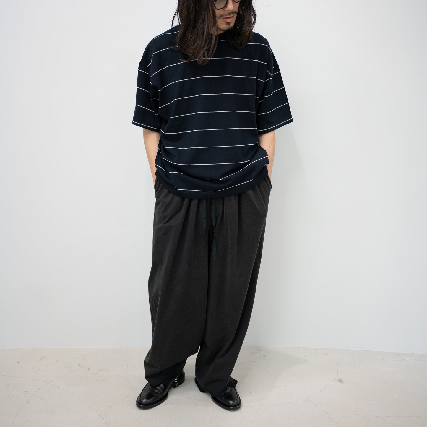 ROTOL/ LUMIFLECT BORDER SHORT SLEEVE TEE "BLACK"