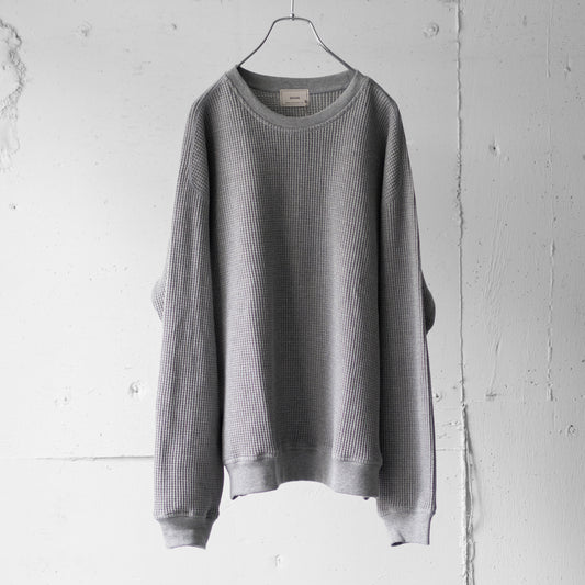 EVCON/ WAFFLE CREW NECK "GRAY"