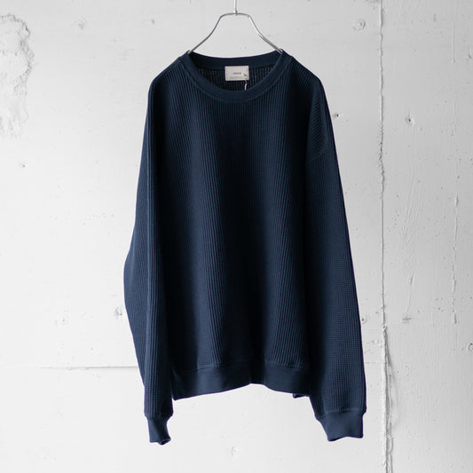 EVCON/ WAFFLE CREW NECK "NAVY"