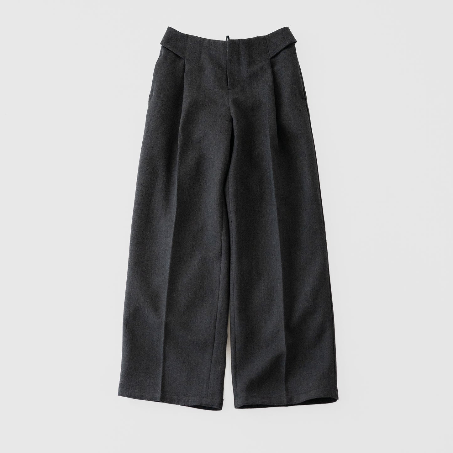 BIBLIOTHERK /  LOOSE DRESS TROUSERS "GRAY"