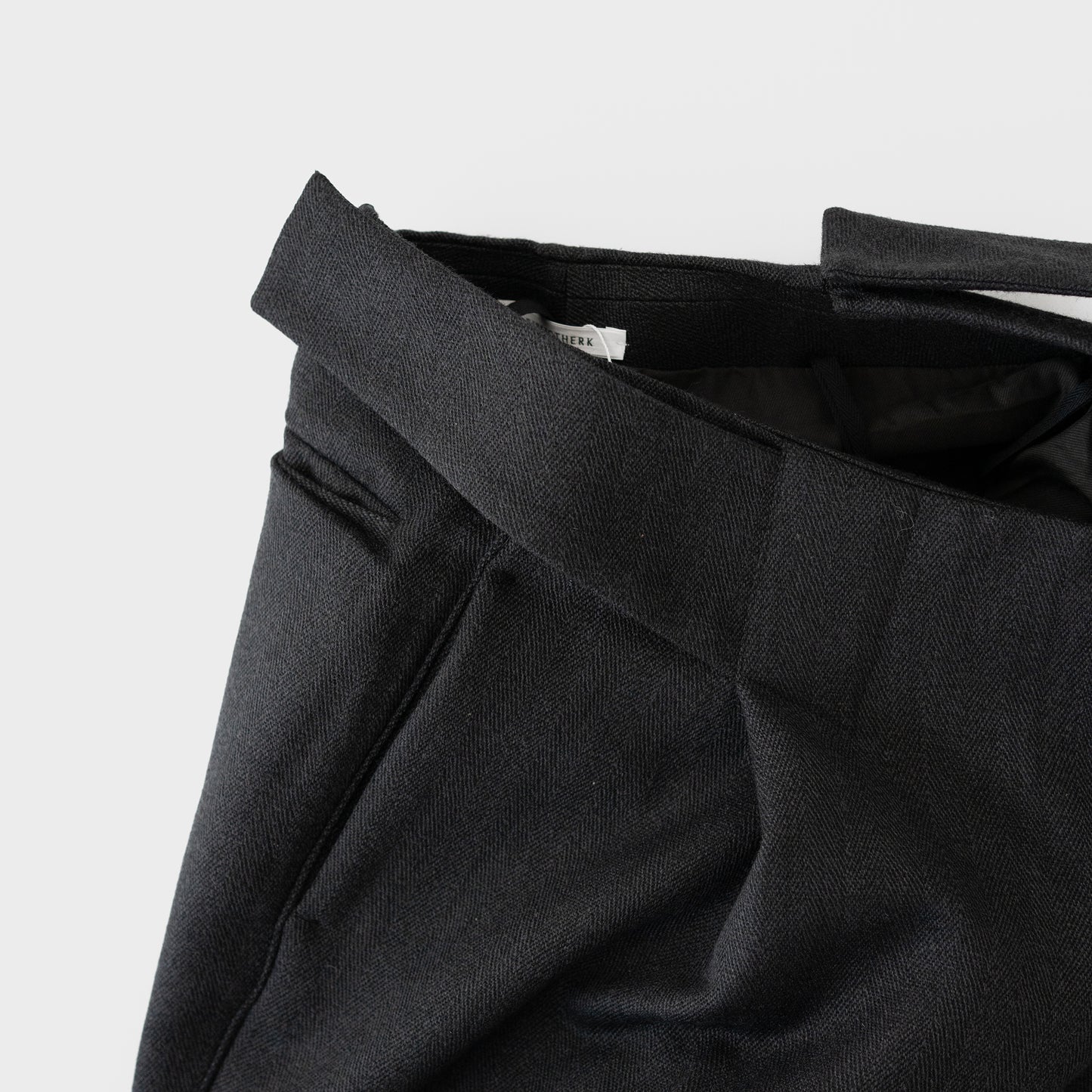 BIBLIOTHERK /  LOOSE DRESS TROUSERS "GRAY"