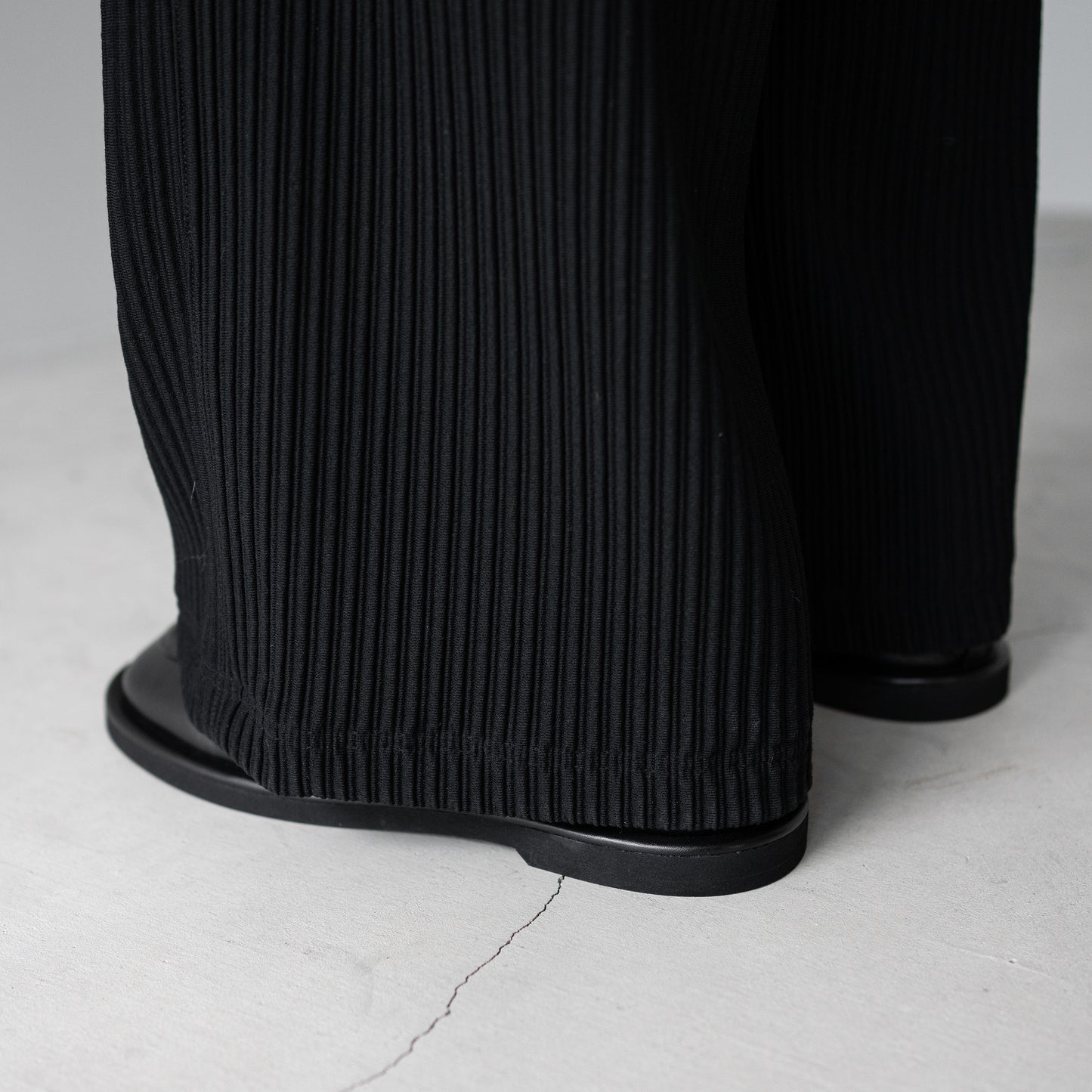 ANCELLM / WIDE EASY PANTS "BLACK"