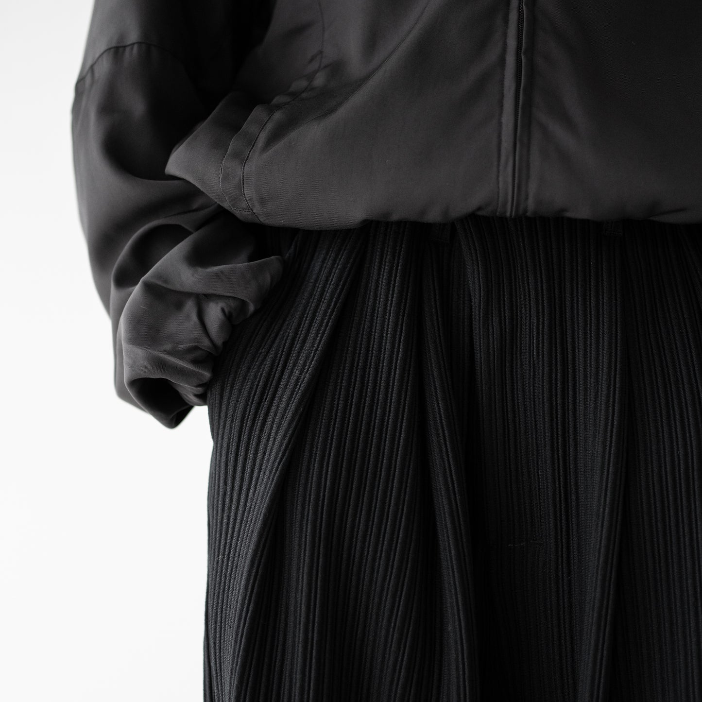 ANCELLM / WIDE EASY PANTS "BLACK"