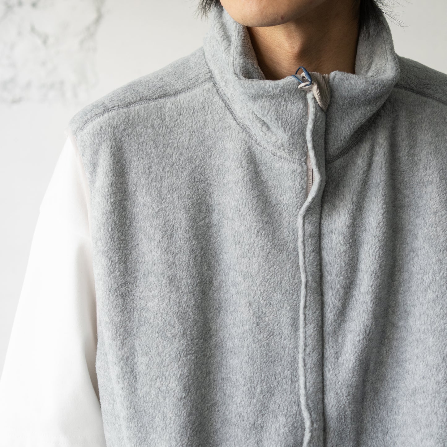 NEITHERS/ Survior Fleece Vest "Melange Grey"