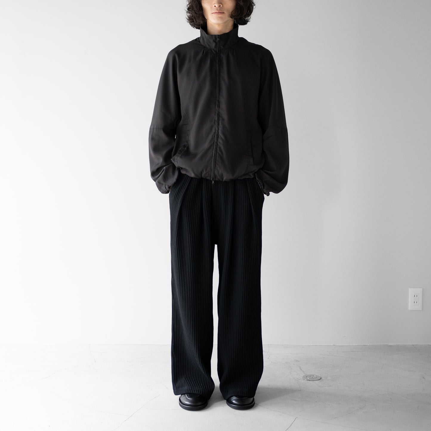 ANCELLM / WIDE EASY PANTS "BLACK"