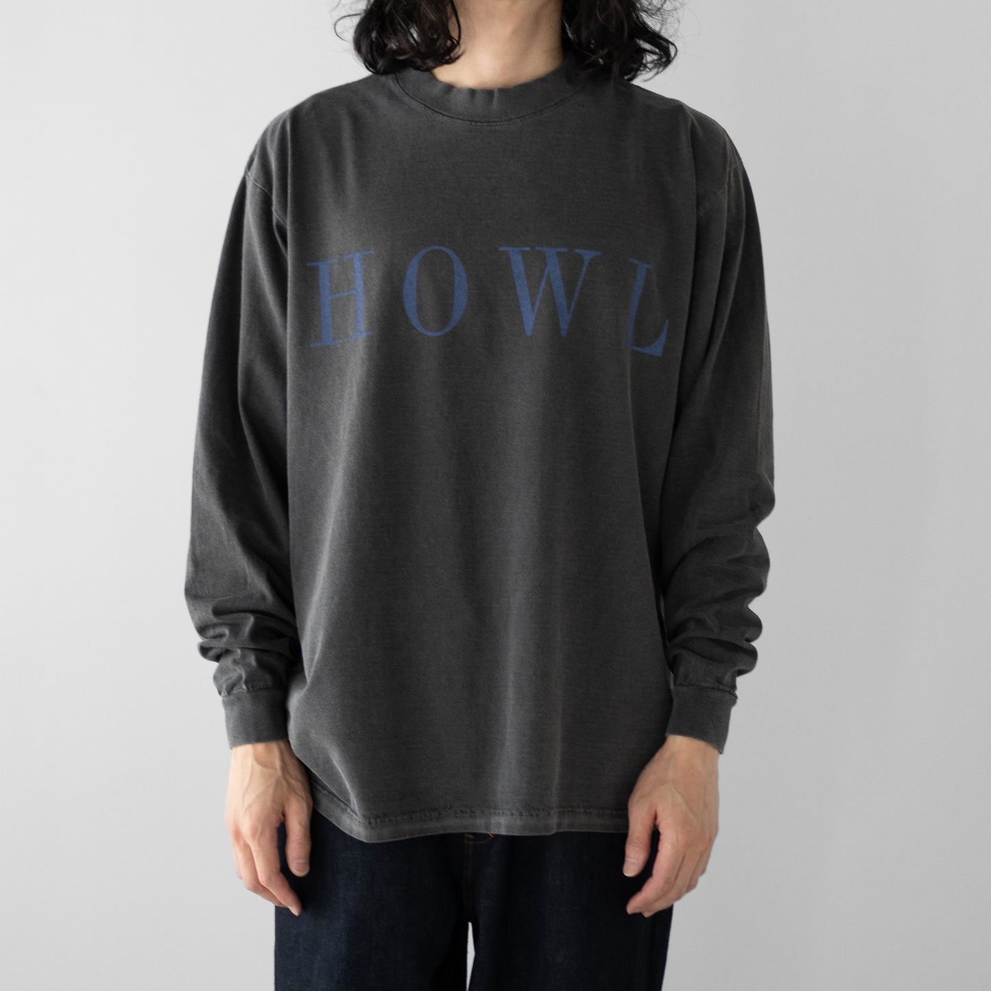 ESSAY/ PIGMENT DROPSHOULDER LONG T-SHIRT "HOWL"